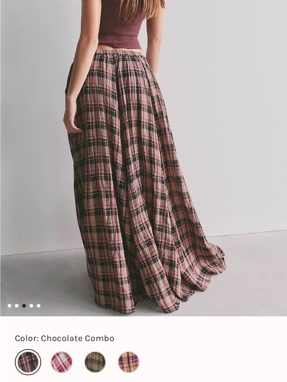 FP Ives Mid-Rise Pull-On Maxi Skirt
